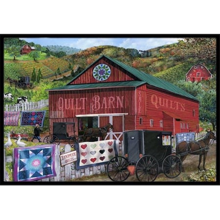Carolines Treasures Carolines Treasures PTW2018MAT The Quilt Barn Indoor & Outdoor Mat; 18 x 27 in. PTW2018MAT